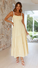 Carlita Maxi Dress - Yellow