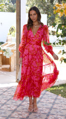 Melissa Maxi Dress - Pink/Orange