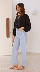 Marli Long Sleeve Top - Black